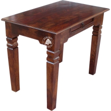 Oryginalne indyjskie biurko z litego drewna palisander -  Drewno Palisander - ciemny brąz
