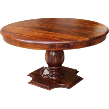 Stół indyjski z drewna litego - Drewno Palisander - brąz 