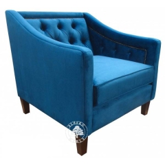 Fotel tapicerowany pikowany Chesterfield MERANO