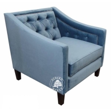 Fotel tapicerowany pikowany Chesterfield MERANO