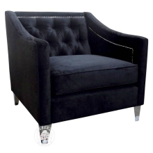 Fotel tapicerowany pikowany Chesterfield MERANO