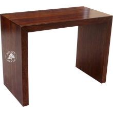 Proste nowoczesne biurko z litego drewna na laptopa -  Drewno Palisander - ciemny brąz