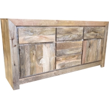 Masywna komoda z drewna naturalnego mango - Drewno Mango - naturalne