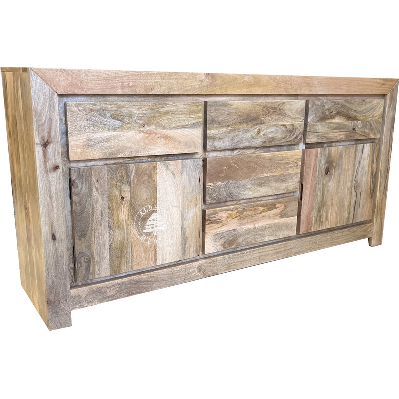 Masywna komoda z drewna naturalnego mango - Drewno Mango - naturalne