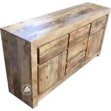 Masywna komoda z drewna naturalnego mango - Drewno Mango - naturalne