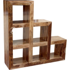 Regał schodkowy drewniany Modern Cube