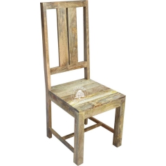 Krzesło z jasnego drewna mango do stołu 