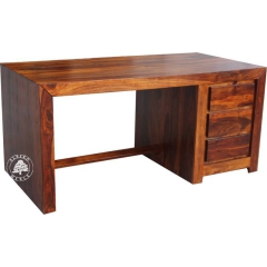 Nowoczesne biurko z drewna litego palisander do gabinetu