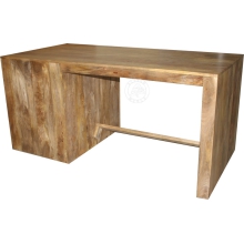 Nowoczesne biurko z drewna litego palisander do gabinetu - Drewno Mango - naturalne