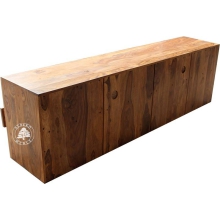 Nowoczesna szafka Rtv z szufladami do salonu z litego drewna