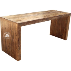 Proste nowoczesne biurko z drewna litego palisander na wymiar