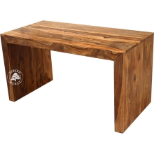 Nowoczesne biurko wyprodukowane w 100% z litego drewna palisander-dalbergia - Drewno Palisander -  naturalny