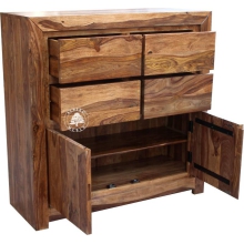 Nowoczesna komoda wyprodukowana z drewna naturalnego palisander - Drewno Palisander -  naturalny