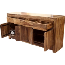 Duża nowoczesna komoda wyprodukowana z litego drewna 100% Palisander - Drewno Palisander -  naturalny