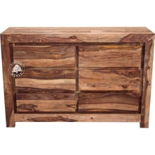 Nowoczesna komoda na bieliznę z szufladami wyprodukowana w całości z drewna palisander - Drewno Palisander -  naturalny