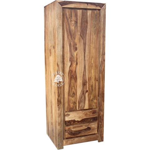 Nowoczesna szafa jedno-drzwiowa z drewna naturalnego palisander
