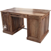 Klasyczne biurko do gabinetu z drewna litego palisander - Drewno Palisander -  naturalny