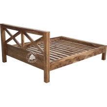Klasyczne Łóżko z litego drewna palisander rozm. od 160x200 -180x200 - Drewno Palisander -  naturalny