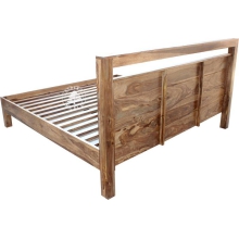 Nowoczesne Łóżko drewniane wykonane w 100 % z drewna rozm. od 140x200 - 200x200 - Drewno Palisander -  naturalny