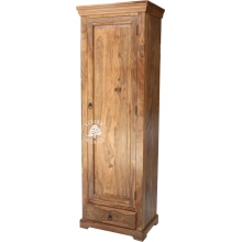 Wąska szafa klasyczna wyprodukowana z litego drewna palisander - Drewno Palisander -  naturalny