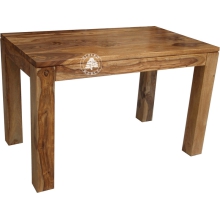 Mały prostokątny stół wykonany z drewna litego - Drewno Palisander -  naturalny