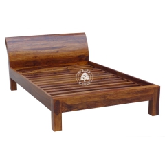 Nowoczesne łóżko z drewna palisandrowego