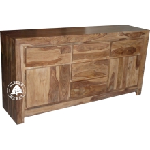 Komoda z szufladami z naturalnego drewna palisandru - Drewno Palisander -  naturalny