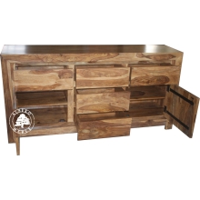 Komoda z szufladami z naturalnego drewna palisandru - Drewno Palisander -  naturalny