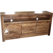 Komoda RTV z naturalnego drewna palisandru - Drewno Palisander -  naturalny