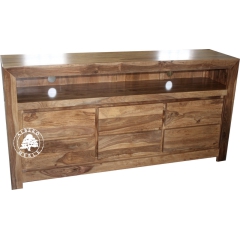 Komoda RTV z naturalnego drewna palisandru