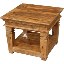 Stolik kawowy ALBERO z naturalnego drewna palisandru - Drewno Palisander -  naturalny