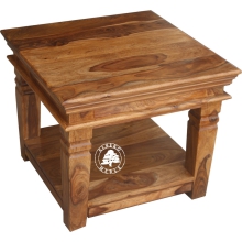 Stolik kawowy ALBERO z naturalnego drewna palisandru - Drewno Palisander -  naturalny