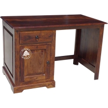 Kolonialne biurko z litego drewna palisander -  Drewno Palisander - ciemny brąz