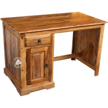 Kolonialne biurko z litego drewna palisander - Drewno Palisander -  naturalny