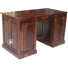 Duże biurko gabinetowe z drewna litego palisander -  Drewno Palisander - ciemny brąz