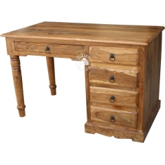 Tradycyjne kolonialne biurko z litego drewna palisander