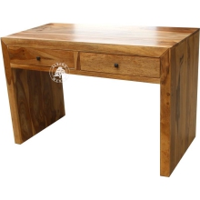 Nowoczesne proste biurko drewniane do pokoju - Drewno Palisander -  naturalny