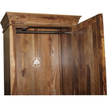 Tradycyjna jednodrzwiowa szafa wykonana z litego drewna palisander - Drewno Palisander -  naturalny