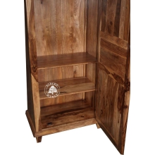 Tradycyjna jednodrzwiowa szafa wykonana z litego drewna palisander - Drewno Palisander -  naturalny