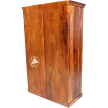Kolonialna szafa Classic ubraniowa z drewna litego palisandru - Drewno Palisander - brąz 