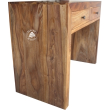 Nowoczesna konsola z drewna litego z szufladami - Drewno 100% Palisander -  naturalny