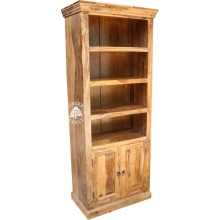 Klasyczna Biblioteka drewniana - Drewno Palisander -  naturalny