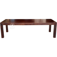 Duży stół drewniany na zamówienie i wymiar - 260x110 wys. 76 cm,  Drewno Palisander - ciemny brąz