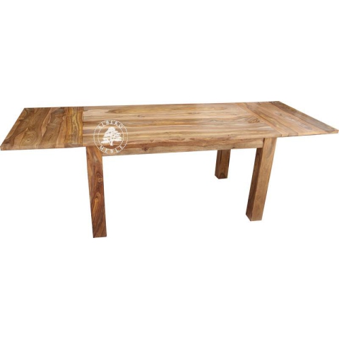 Stół drewniany z bocznymi dostawkami