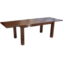 Stół drewniany z bocznymi dostawkami -  Drewno Palisander - ciemny brąz