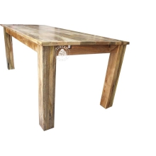 Stół nowoczesny przedłużany z drewna litego - Drewno Mango - naturalne