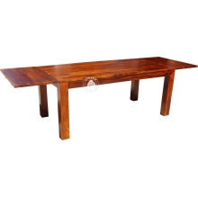 Stół nowoczesny przedłużany z drewna litego - Drewno Palisander - brąz 