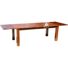 Stół nowoczesny przedłużany z drewna litego - Drewno Palisander - brąz 