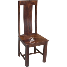 Profilowane nowoczesne krzesło drewniane -  Drewno Palisander - ciemny brąz