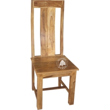 Profilowane nowoczesne krzesło drewniane - Drewno Palisander -  naturalny